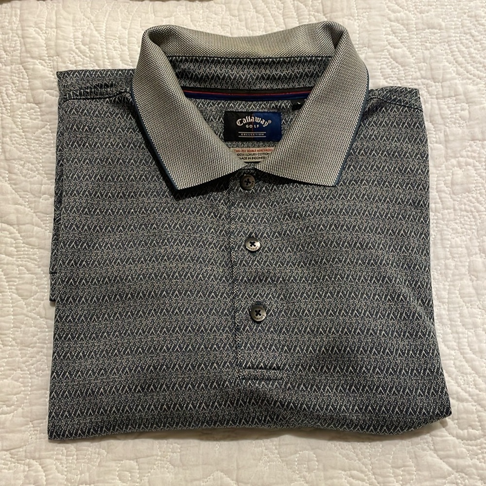 CALLAWAY GOLF mens polo shirt size L
